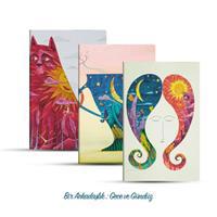 Üçlü Çizgisiz Defter Seti: Bir Arkadaşlık: Gece ve Gündüz