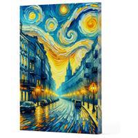 Van Gogh 6 - Sokak Çizgili Yan Boyamalı Defter