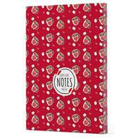 Kahve 9 - Yan Boyamalı Çizgili Defter