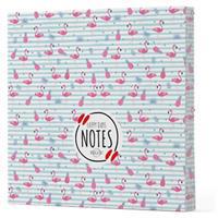 Flamingo 4 - Çizgisiz Yan Boyamalı Defter