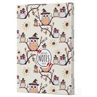 Baykuş 7 - Yan Boyamalı Çizgili Defter