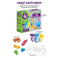 Vahşi Dostlarım Oyun Hamuru Seti (14 Parça - 344 Gr)