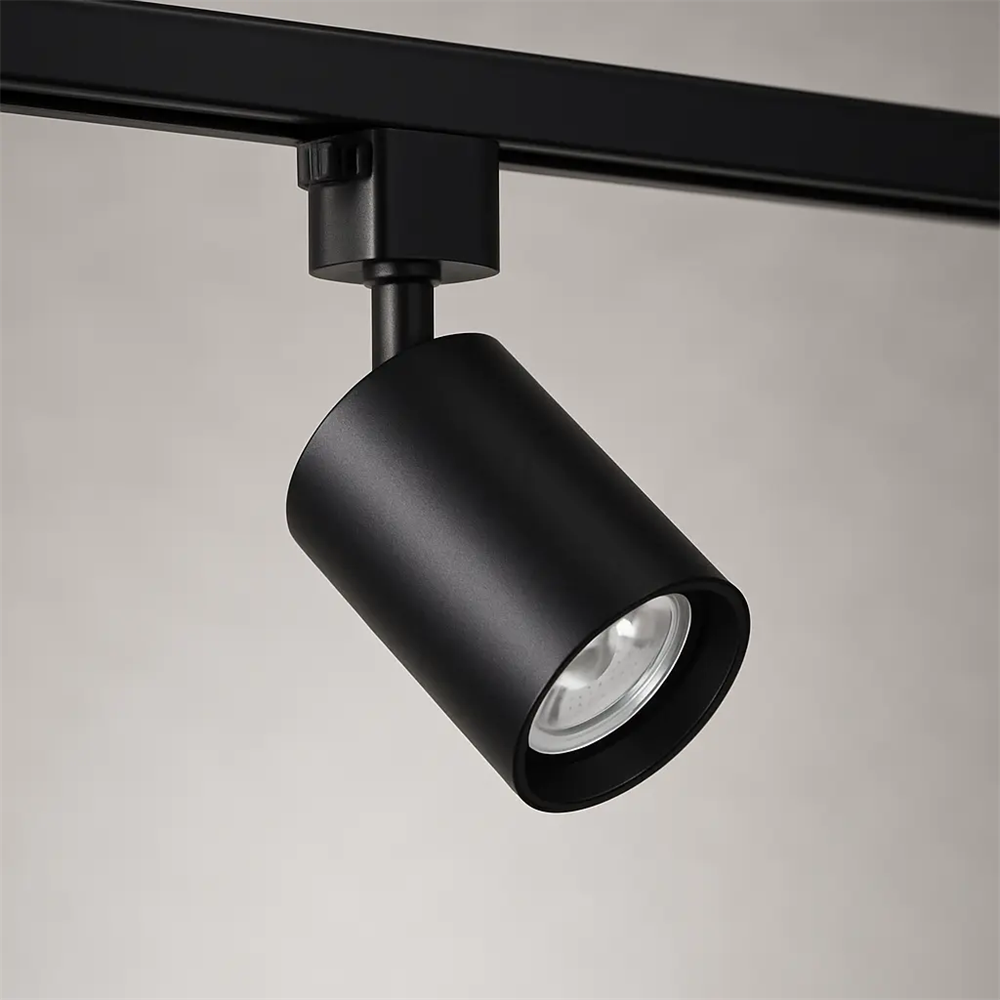 Jupiter Monofaze Soketli Yuvarlak Ray Spot JK650 Siyah