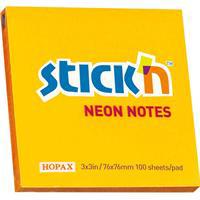 Gıpta Stickn Yapışkanlı Not Kağıdı 76 x 76 mm 100 Yaprak - Fosforlu Turuncu