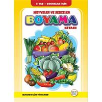 Meyveler ve Sebzeler Boyama Kitabı