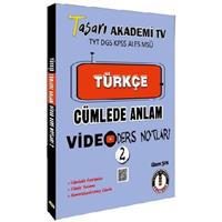 Tasarı TYT DGS KPSS ALESS MSÜ Türkçe Cümlede Anlam Video Ders Notları