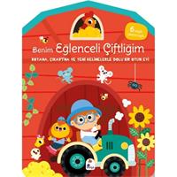 Benim Eğlenceli Çiftliğim-Boyama,Çıkartma ve Yeni Kelimelerle Dolu Bir Oyun Evi(6 Sayfa Çıkartma)