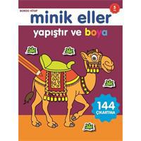 Minik Eller Yapıştır Ve Boya - Bordo Kitap