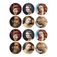 İkonik Tablolar Sticker (12'li)