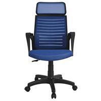 Bürocci 2284B-0542 Likya Çalışma Koltuğu Plastik Ayak - Mavi