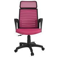 Bürocci 2284B-0548 Likya Çalışma Koltuğu Plastik Ayak - Pembe