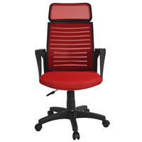 Bürocci 2284B-0545 Likya Çalışma Koltuğu Plastik Ayak - Kırmızı