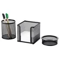 Cassa 8915 Metal Masa Seti 3 Parça - Siyah