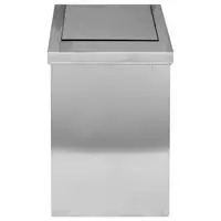 Dayco 0811 Çöp Kovası Paslanmaz Çelik Sallanır Kapak 16 L - Metalik Gri