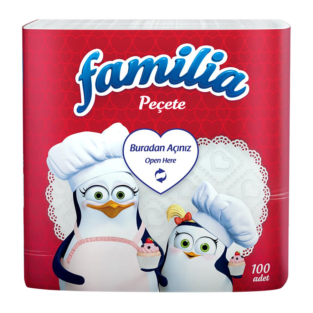 Familia Peçete 30 x 30 cm 100 Yaprak