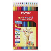 Fatih 33112 Kuru Boya Kalemi 12 Adet - Karışık Renk