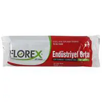 Florex 527 Endüstriyel Çöp Poşeti Orta Boy 55 x 60 cm 20 Adet - Siyah