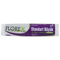 Florex 526 Standart Çöp Poşeti Büyük Boy 65 x 80 cm 10 Adet - Siyah