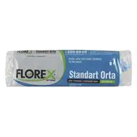 Florex 525 Standart Çöp Poşeti Orta Boy 55 x 60 cm 20 Adet - Mavi