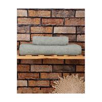 2 Parça %100 Pamuklu Soft Lüx Banyo Havlu Seti Yeşil