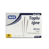 MAS 330 Toplu İğne 20 g - Metalik Gri