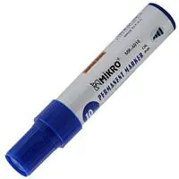 Mikro 6010  Permanent Markör Kalem Kesik Uç 12 Adet - Mavi