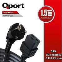Q Port 1.5M C19 POWER GUC KABLOSU (Q-POWC19)
