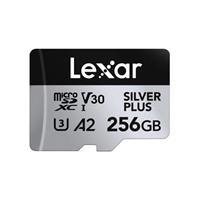 256GB LMSSIPL256G-BNANG MICROSD HIGH-PERFORMANCE SILVER PLUS MICROSDXC UHS-I UP TO 205MB/S READ 150MB/S WRITE C10 A2 V30 U3