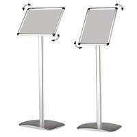 Snapper Dekoratif Menü ve Yönlendirme Panosu Gönye Çerçeveli A4 - Metalik Gri