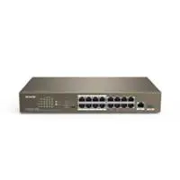 Tenda 16 Port 10/100Mbps +1 Gigabit/SFP Slots Switch With 16-Port PoE TEF1118P-16-150W