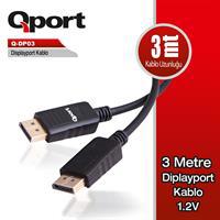 Q Port (Q-DP03) DISPLAY PORT 3 METRE KABLO