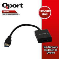 Q Port (Q-UHD) USB3.0 TO HDMI CEVIRICI