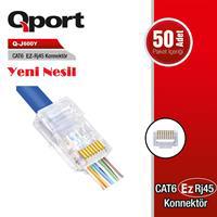 Q-J600Y CAT6 50 ADET EZ-RJ45 YENI NESIL KONNEKTOR