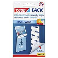 Tesa 59408 Tack Yapışkan Pedler Çift Taraflı Şeffaf 72 Adet
