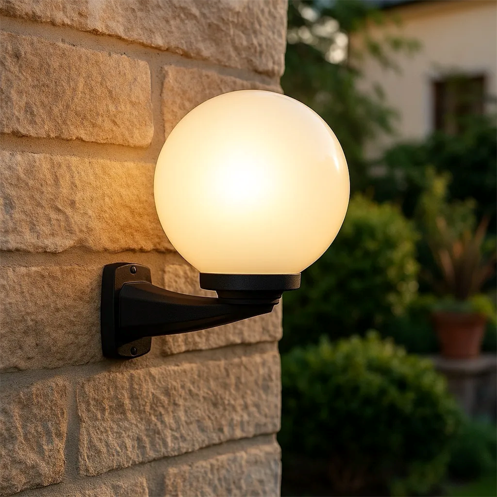 Fumagalli Nardo G300 Opal Bahçe Duvar Aplik E27 Siyah