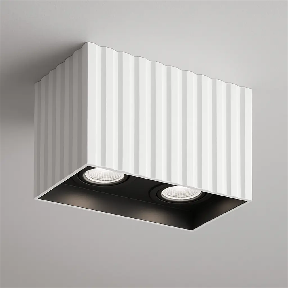 Jupiter 2'li Kare Sıva Üstü Sabit Spot JC082 B Beyaz