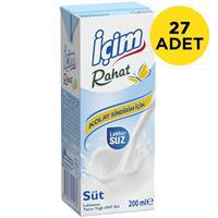 İçim Rahat Yarım Yağlı Laktozsuz Süt 200 ml x 27 Adet