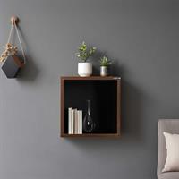 Rainbow Duvar Raf-Ceviz 33x33x19 cm (GxYxD)