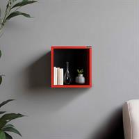 Rainbow Duvar Raf-Kırmızı 33x33x19 cm (GxYxD)