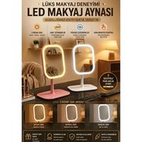 Led Işıklı Makyaj Aynası Beyaz