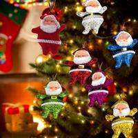 Yılbaşı Noel Baba Ağaç Süsü 6 Adet 6 Cm