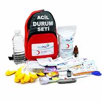FirstPlus FP09.101 Deprem ve Afet İlk Yardım Çantası 60 Parça
