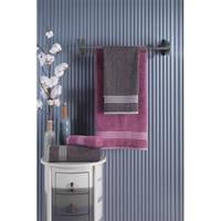 4 lü Kadın Erkek Banyo Havlusu Takımı Oscar Mürdüm Antasit Antasit