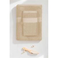 2 Parça Battal Lüks Premium Banyo Spa Havlu Takımı 90x170 Cm Bej