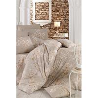 Çift Kişilik Nevresim Takımı Pamuklu Bej Bahar