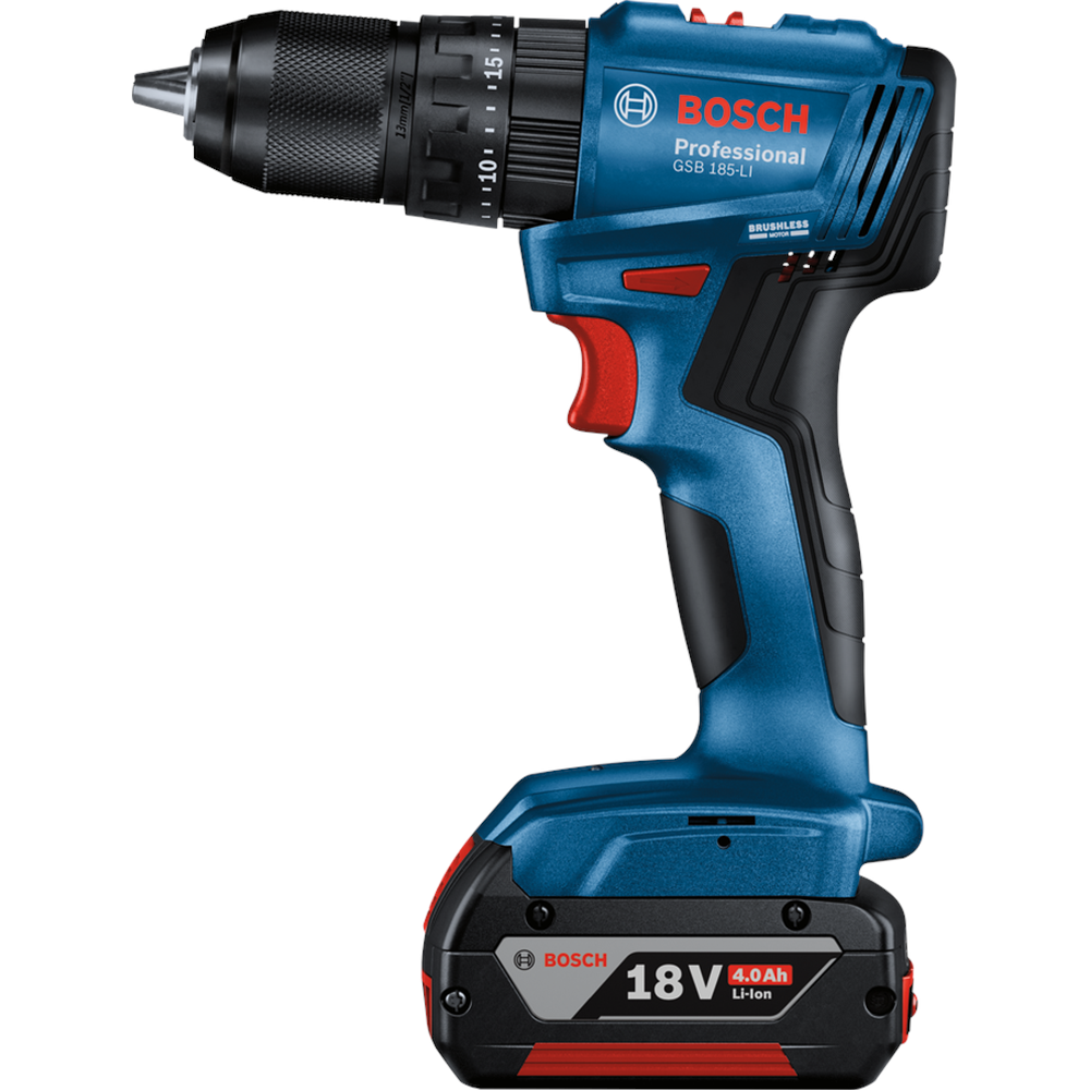 Bosch Professional GSB 185 LI Akülü Darbeli Delme Vidalama Mak.2 x 2.0 Ah; Case