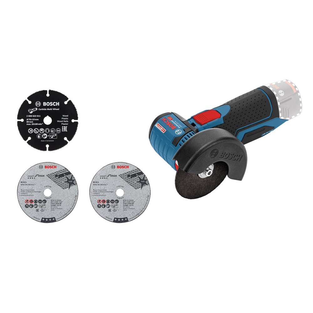Bosch Professional GWS 12V-76 (Solo) Akülü Taşlama Makinesi (76mm)