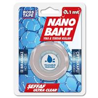 Boss Tape Nano Çift Taraflı Montaj Bandı 19 mm x 1 m