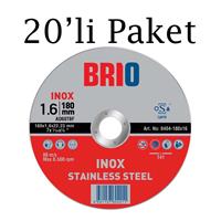 Brio Kesme Tası 180X16 Inox 20'li