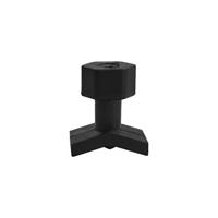 Brio Kaporta PDR Boyasız Göçük Düzeltme Plastiği Köşe Düzeltme V Tİp Çap 20x15mm - D. N6 - Siyah 10'lu